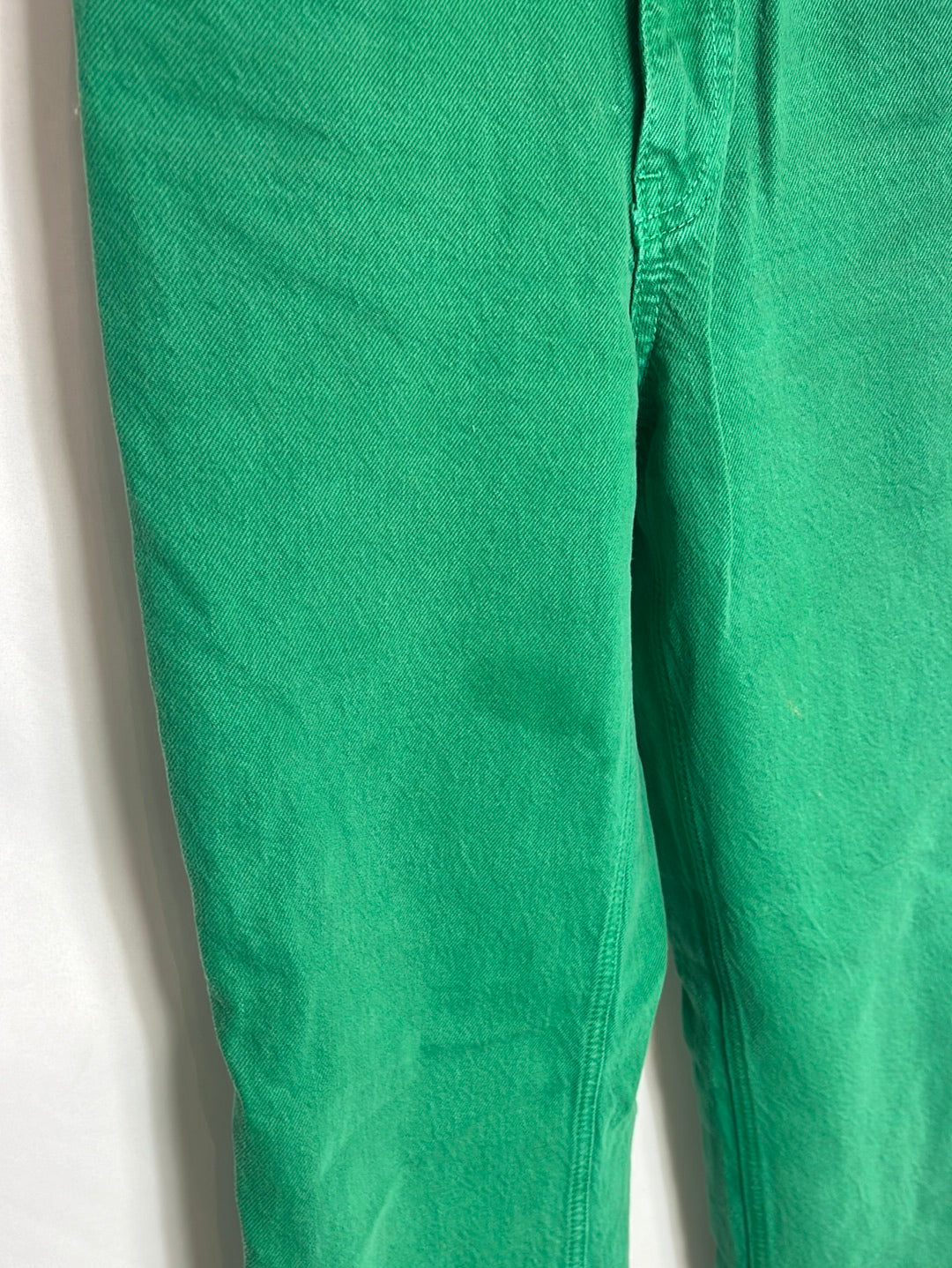 ZARA . Denim recto verde . T 32