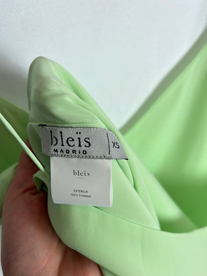 BLEIS MADRID. Vestido verde lima T.xs