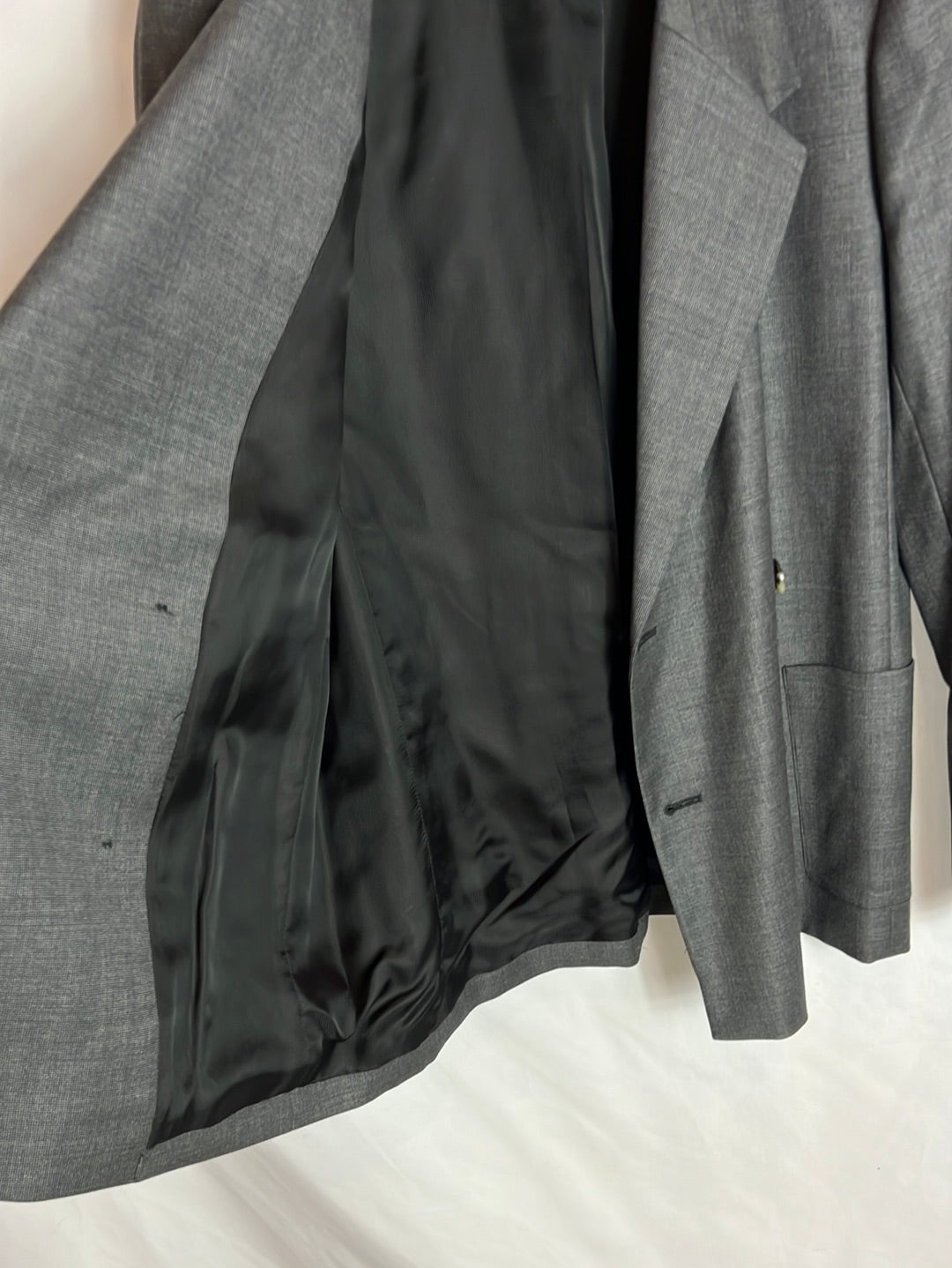 A.P.C. Blazer gris jaspeada lana. T 36