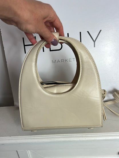 ZARA. Bolso mini beige doble asa