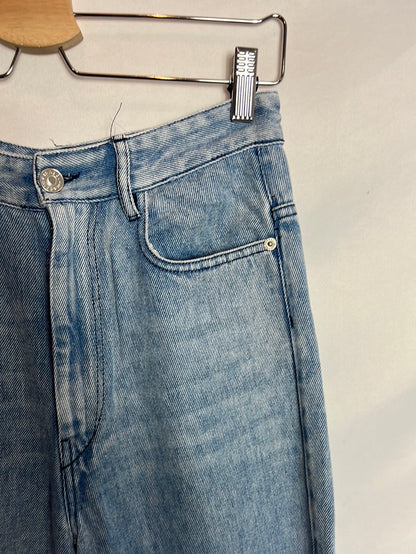 ISABEL MARANT ETOILE . Denim pata ancha fluido. T 34