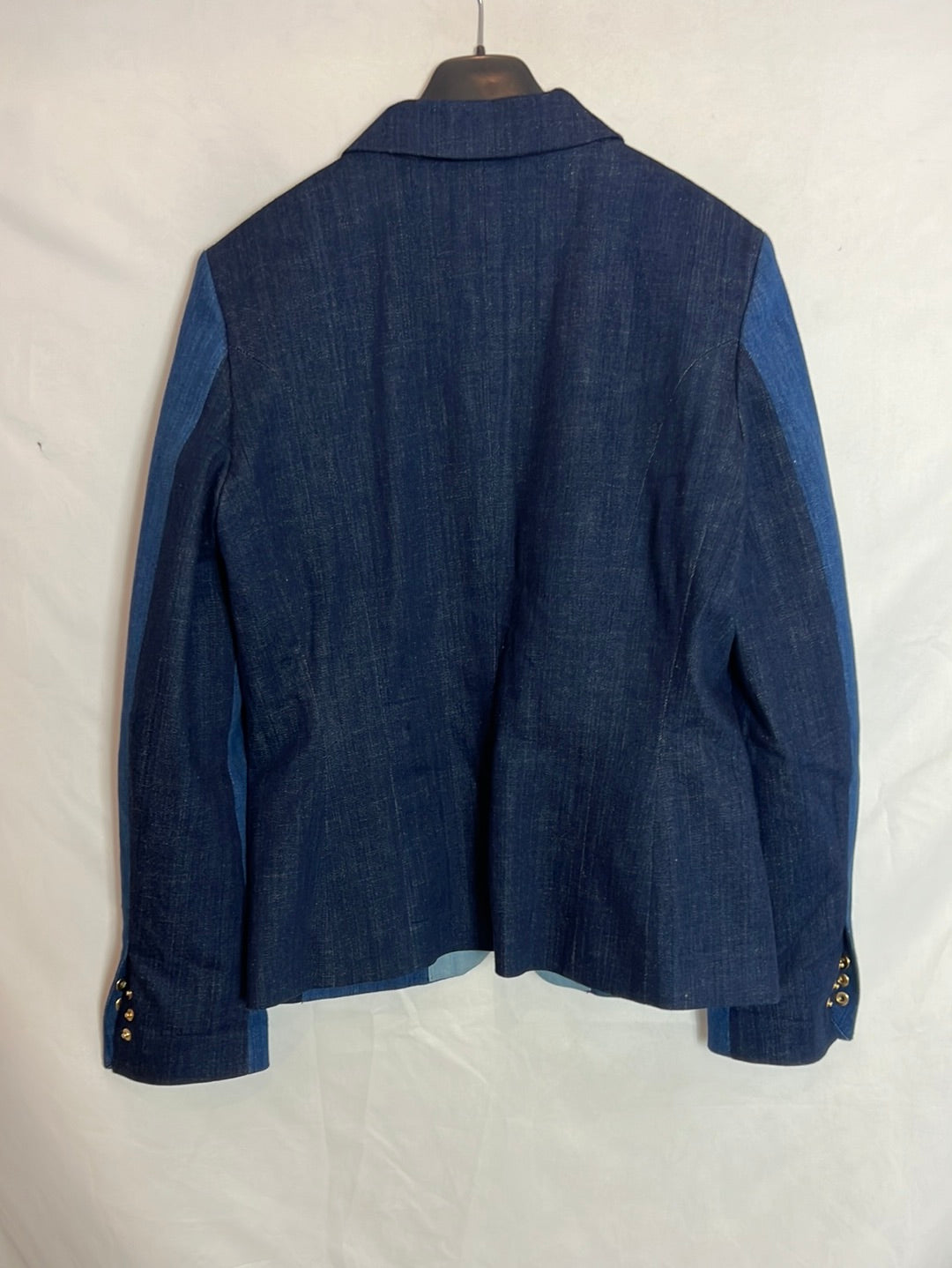 ANGELO MARANI. Blazer denim tricolor. T 44 (L)