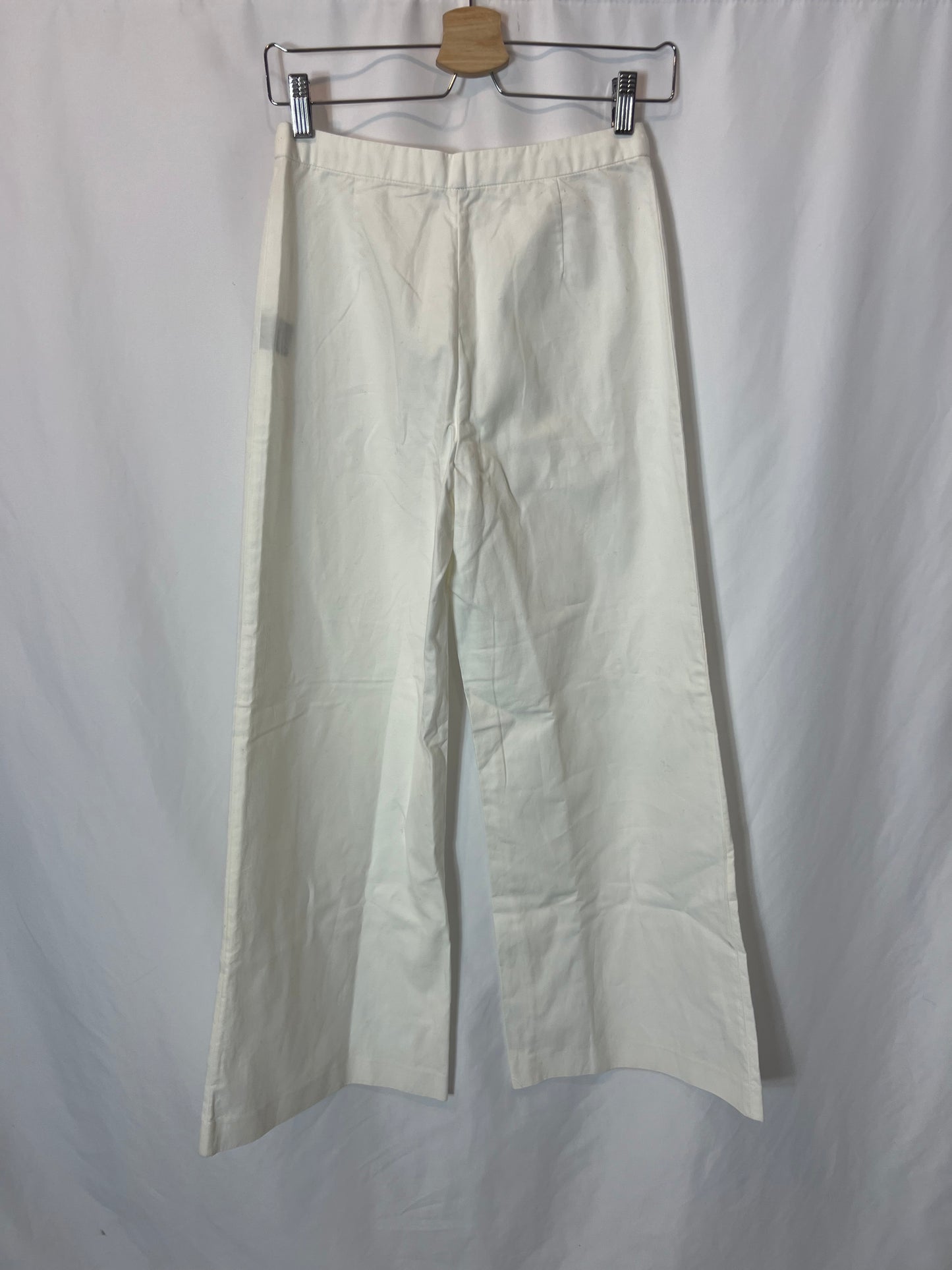 ISABEL MARANT. Denim blanco pata ancha . T 36