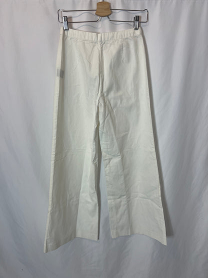 ISABEL MARANT. Denim blanco pata ancha . T 36