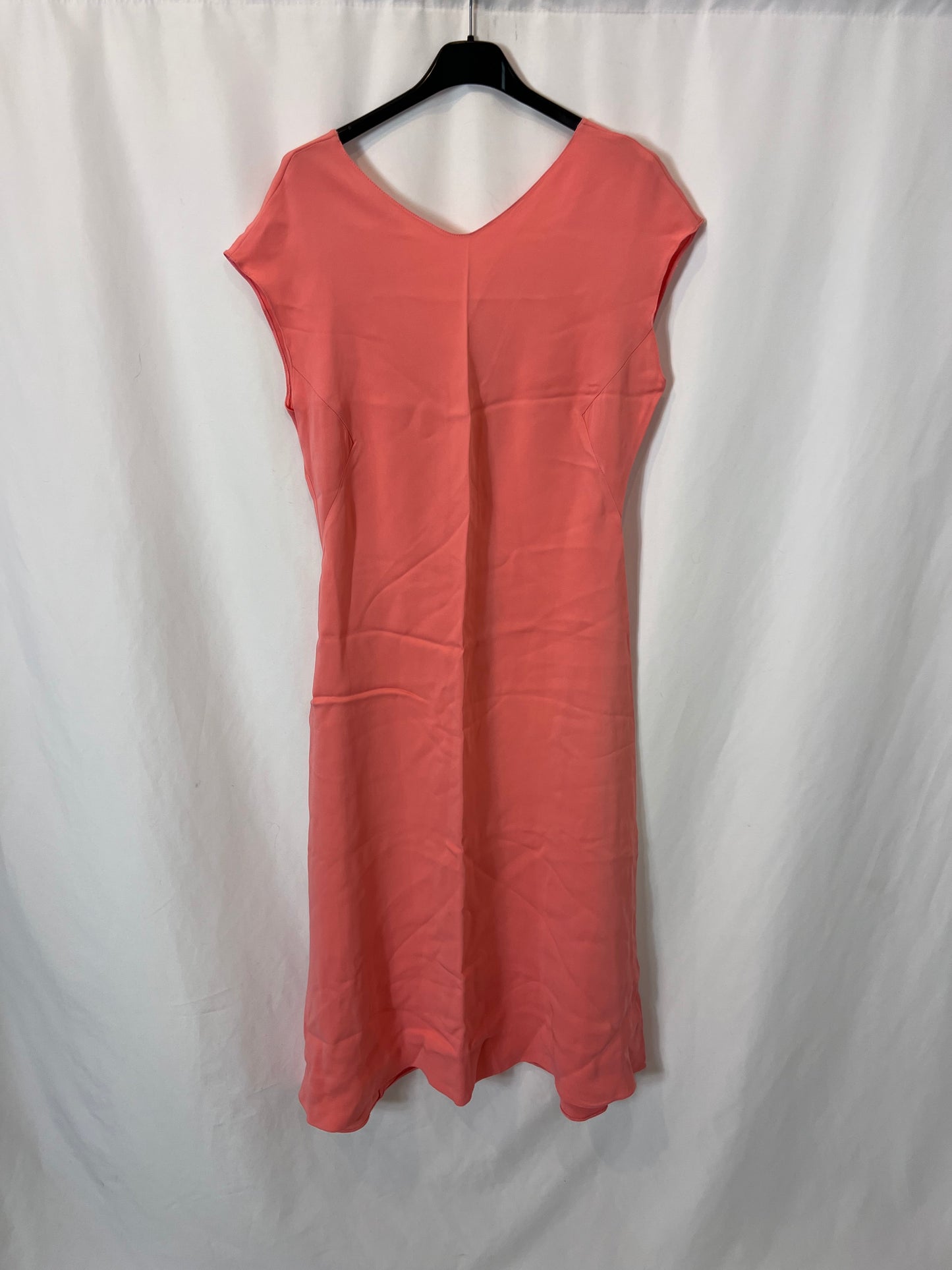 OTRAS. Vestido midi salmón T.u(m)