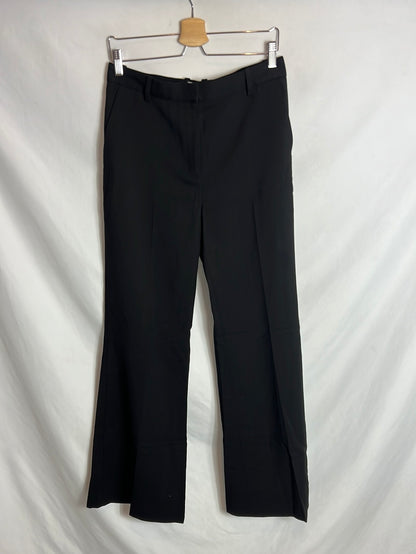 COS. Pantalón negro de vestir para ancha. T 38