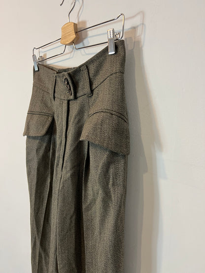 JIL SANDER. Pantalón pizas jaspeado. T 40 (36)