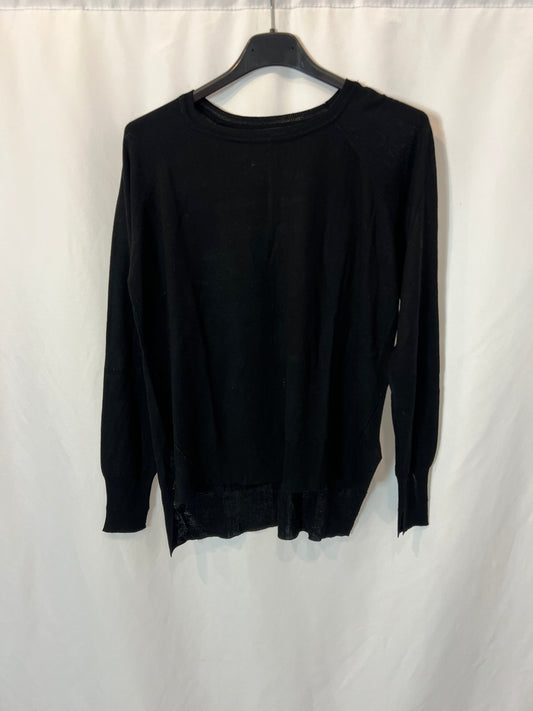 ZARA. Jersey negro fluido. T S