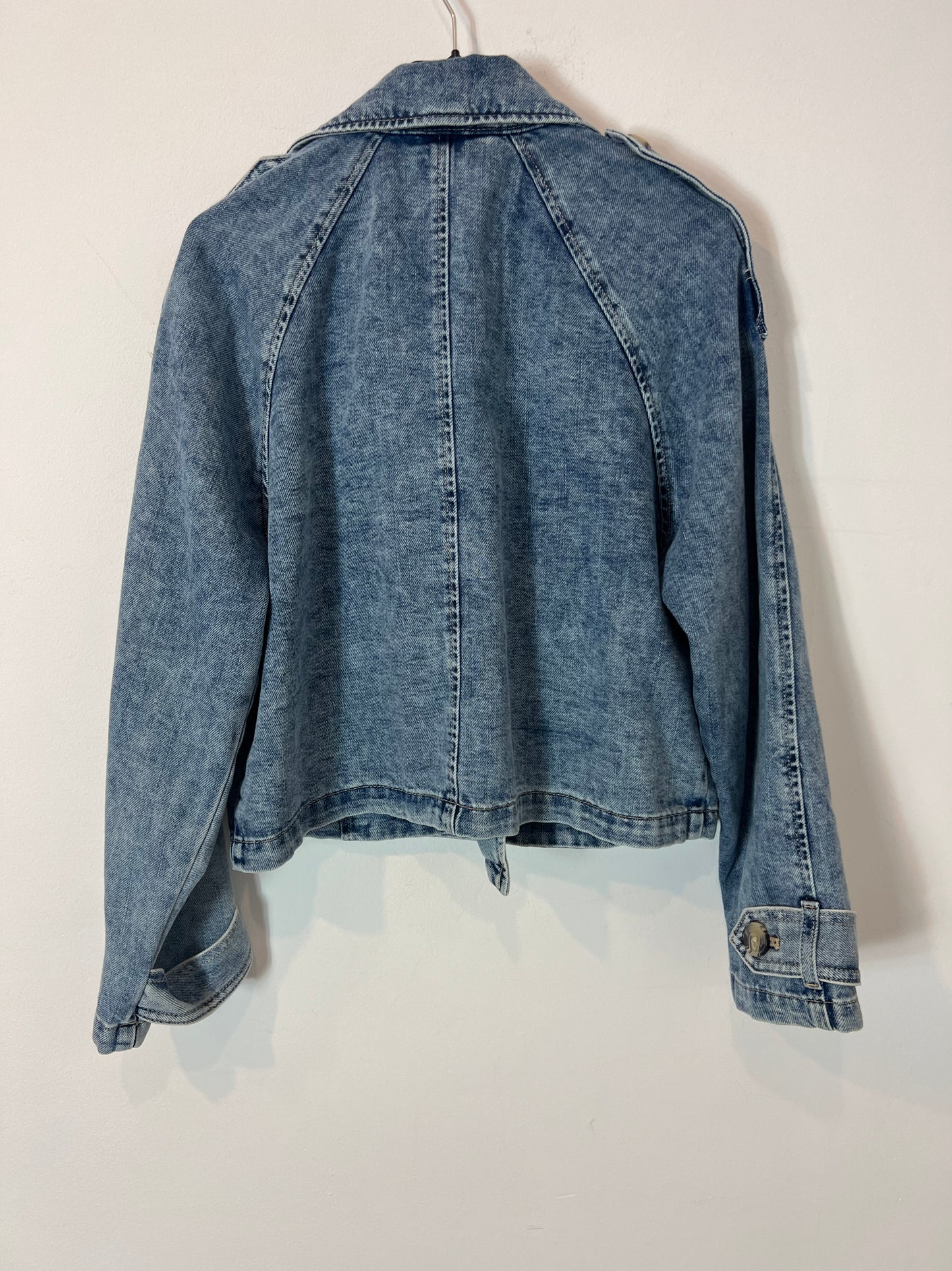 H&M. Chaqueta cruzada denim T.xs