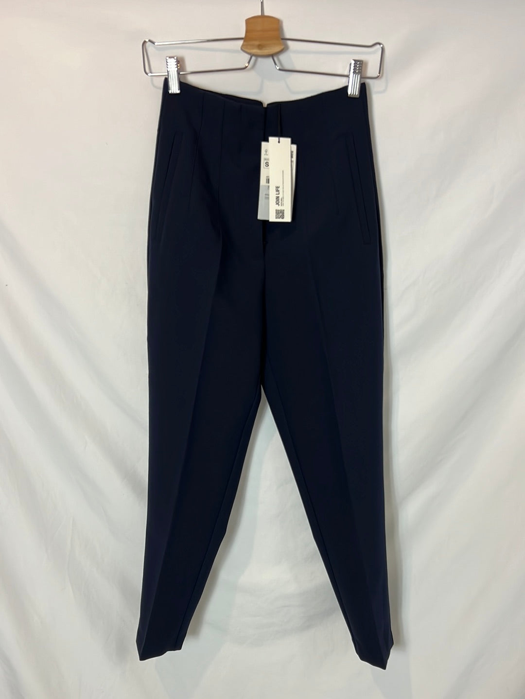 ZARA. Pantalón azul pinzas. T S