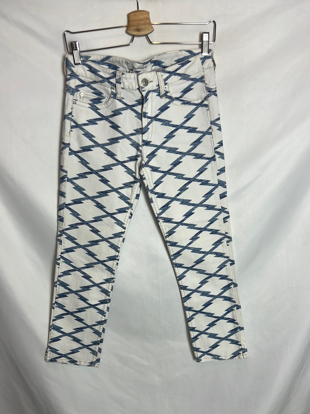 ISABEL MARANT ÉTOILE. Denim estampado geométrico . T 36 (Tara)