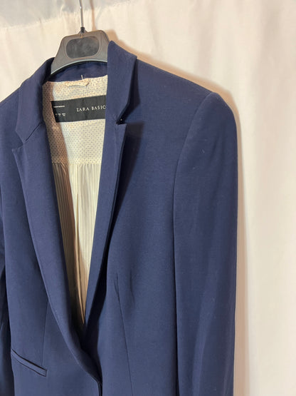 ZARA. Blazer azul fluida . T S