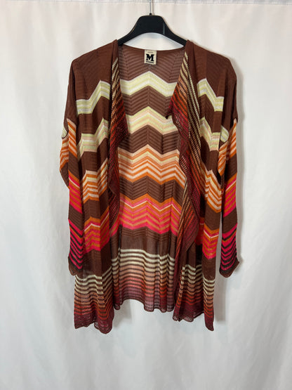 MISSONI. Conjunto top y chaqueta zig zag colores. T 38