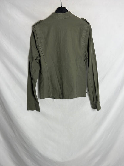 TRE'S. Parka fina verde T.u(s)