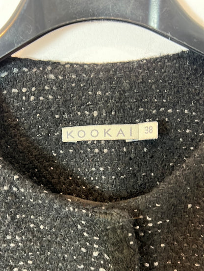 KOOKAI. Chaqueta negra tweed T.38