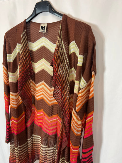 MISSONI. Conjunto top y chaqueta zig zag colores. T 38