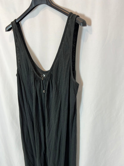 VELVET. Vestido largo gris azulado. T M