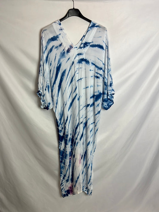 OTRAS. Vestido blanco tie dye . T S/M