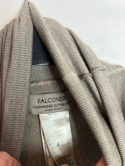 FALCOMERI. Jersey beige cashmere T.s