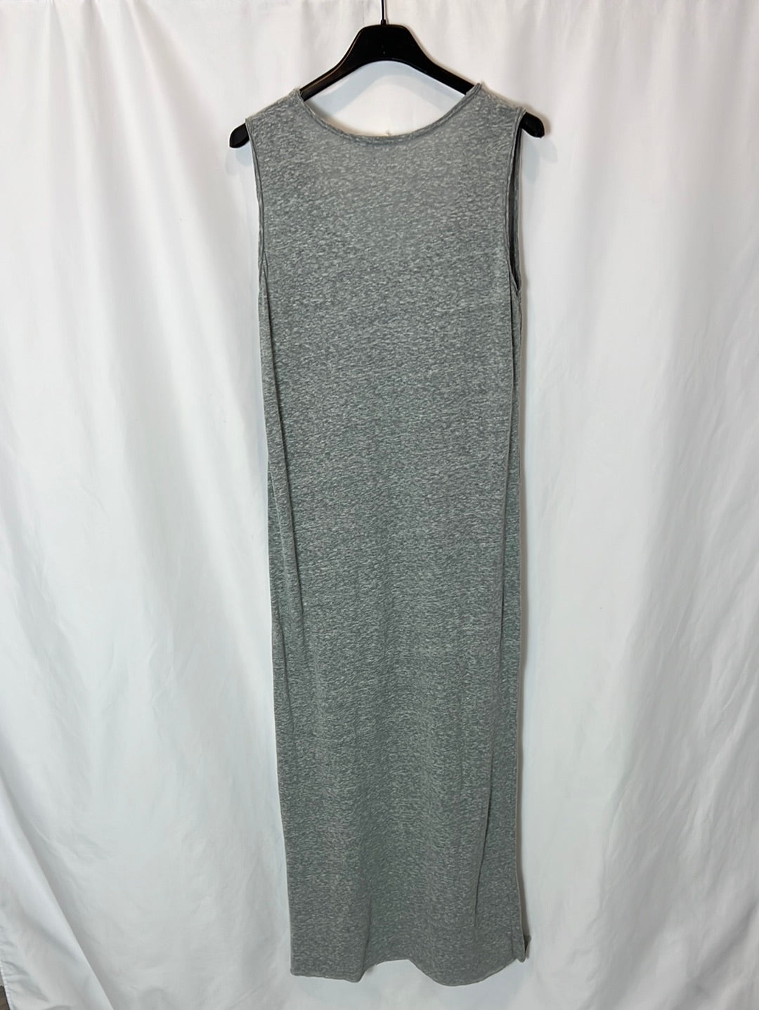 AMERICAN VINTAGE. Vestido largo gris jaspeado. T M