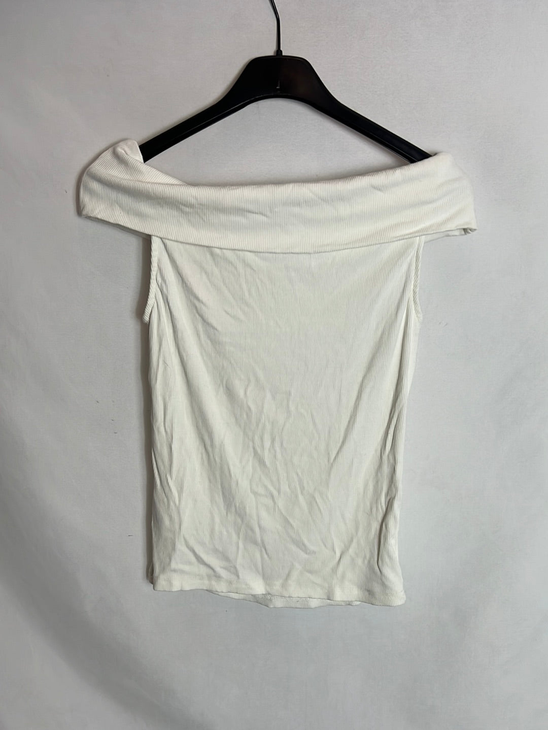 DAZY. Top blanco canale elastico. T M