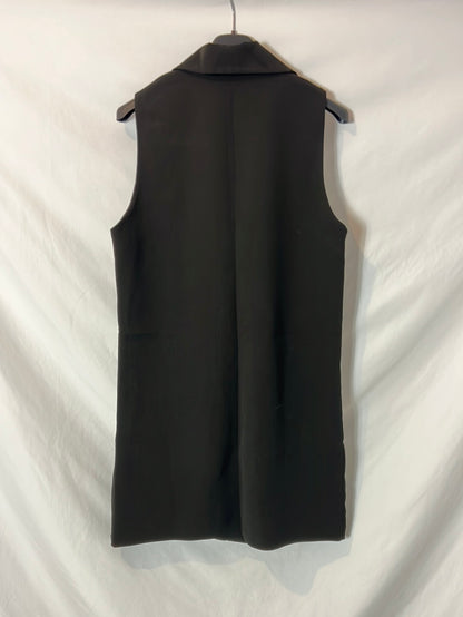 VALENTINA. Vestido negro doble botonadura. T XS (S)