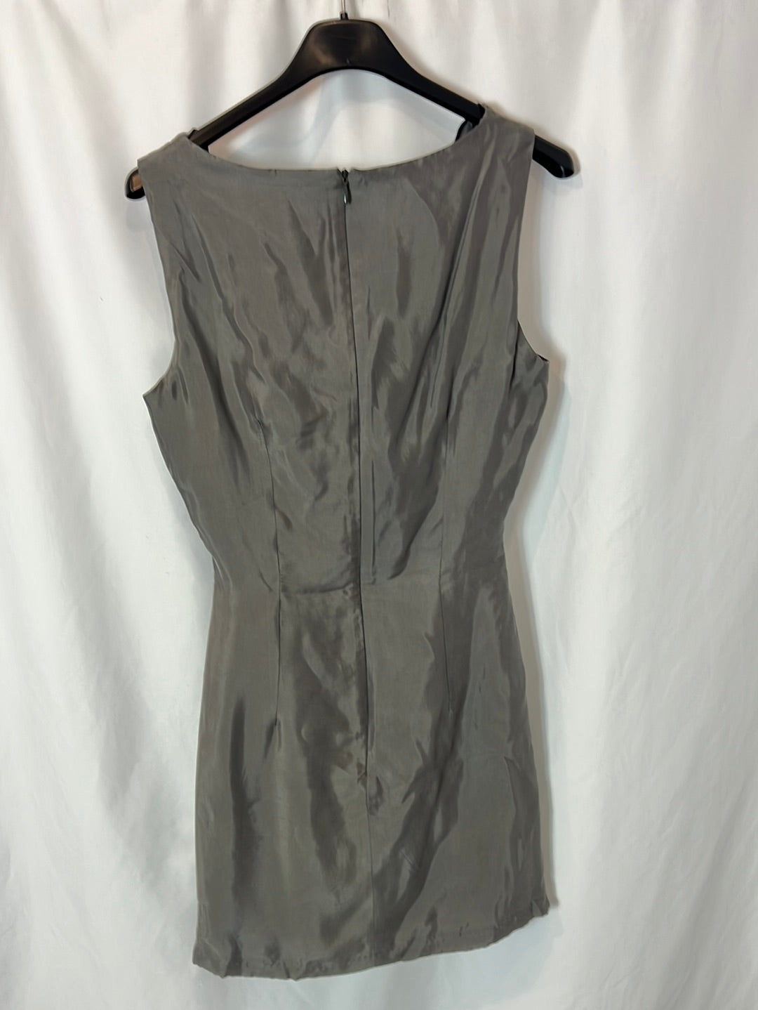 BY NIUMA. Vestido gris textura aberturas. T S