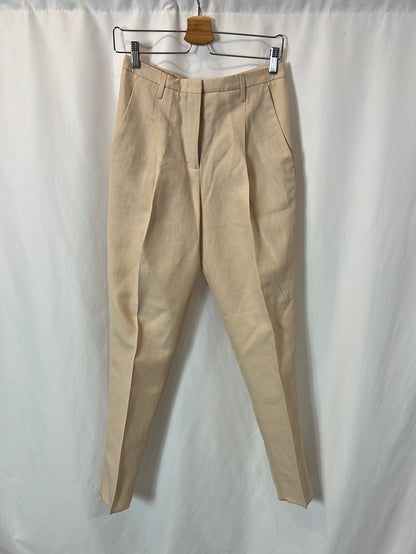 DOROTHEE SCHUMACHER. Pantalón beige pinzas. T 1 (s)