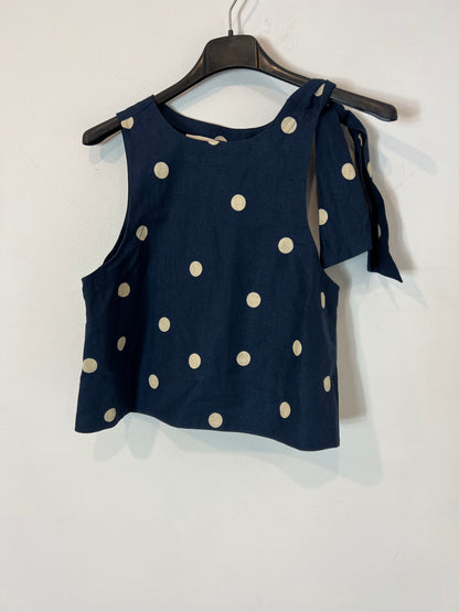 SEZANE. top azul lunares T.34