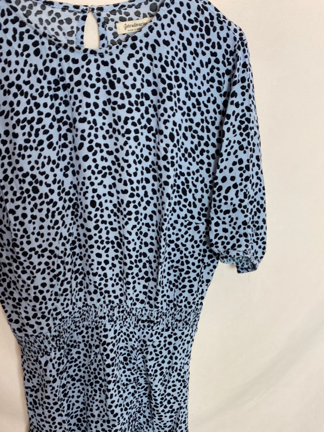 STRADIVARIUS. Vestido corto animal print. T.M