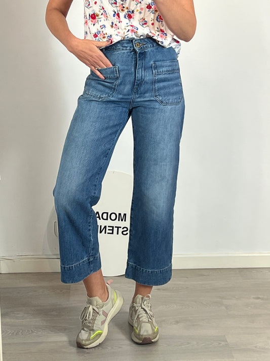 SESSUN. Pantalón denim culotte T.38