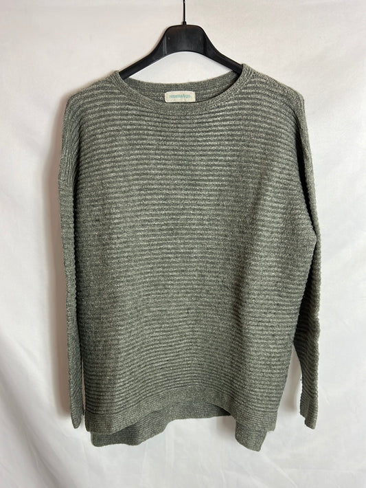 RENATTA&GO . Jersey textura verde. T M