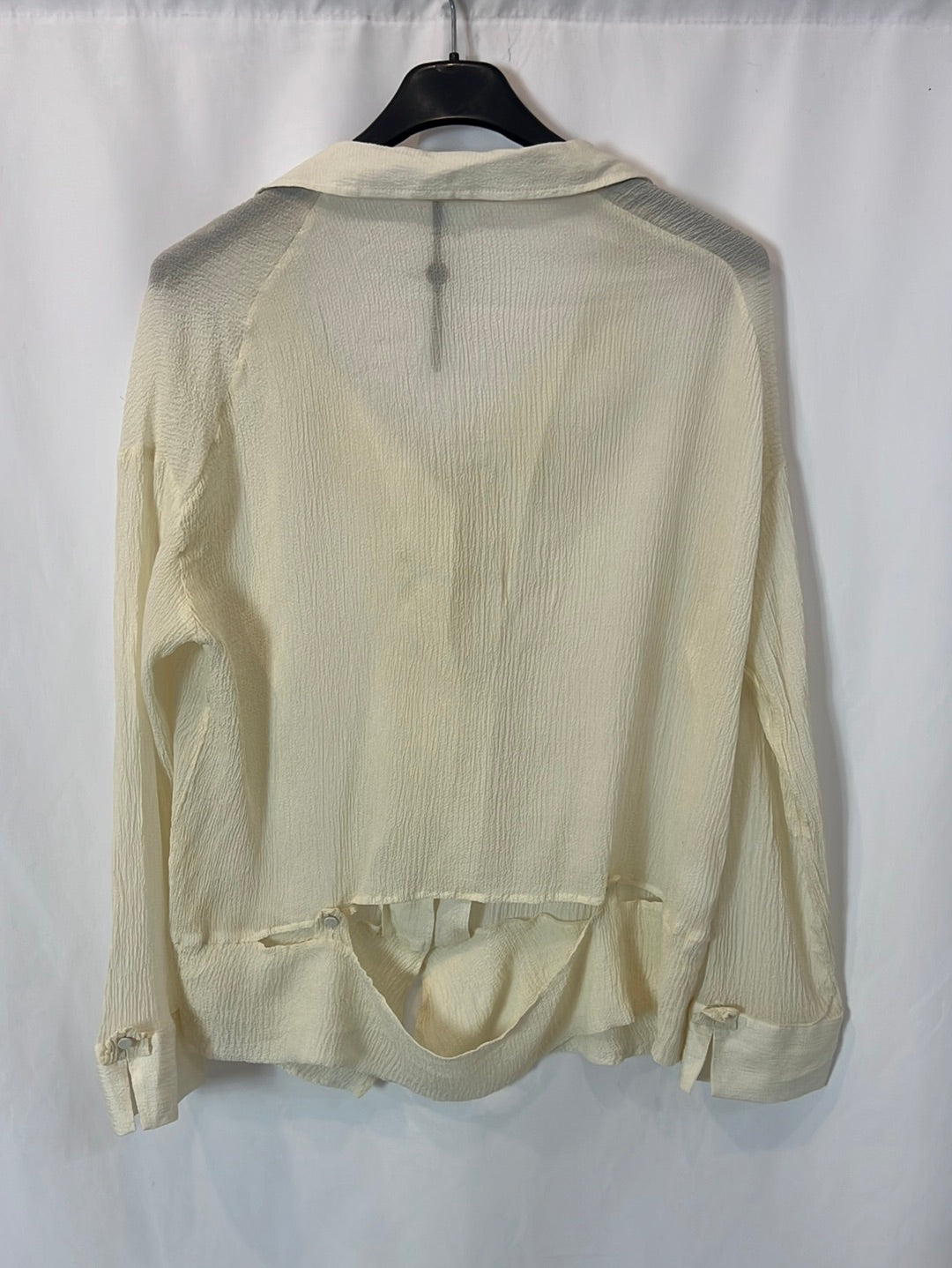 INTROPIA. Blusa beige cruzada T.38