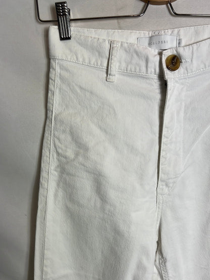 SCALPERS. Pantalón blanco culotte. T 36