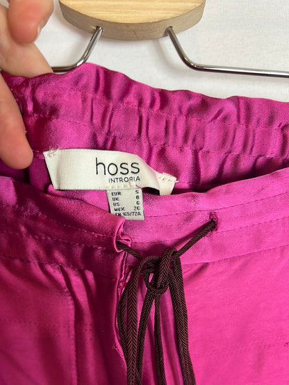 INTROPIA. Pantalón satinado rosa fluido. T S