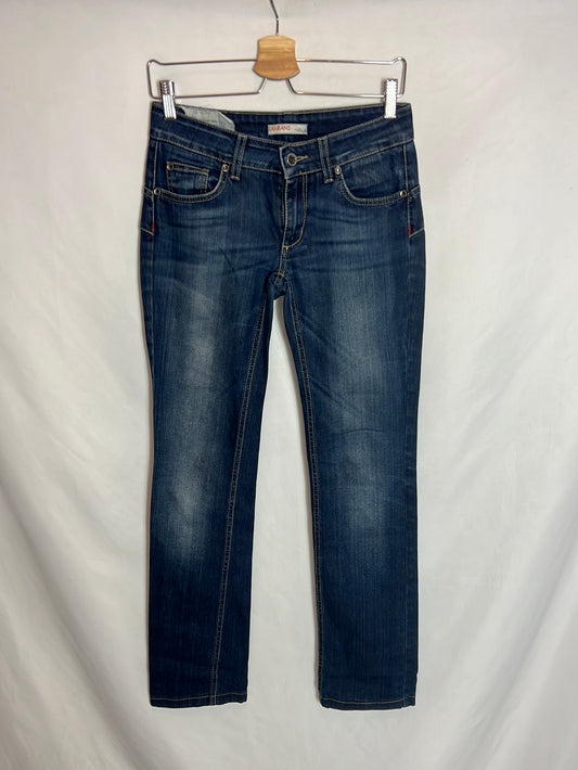 LIU-JO. Pantalones denim rectos. T 28 (38)