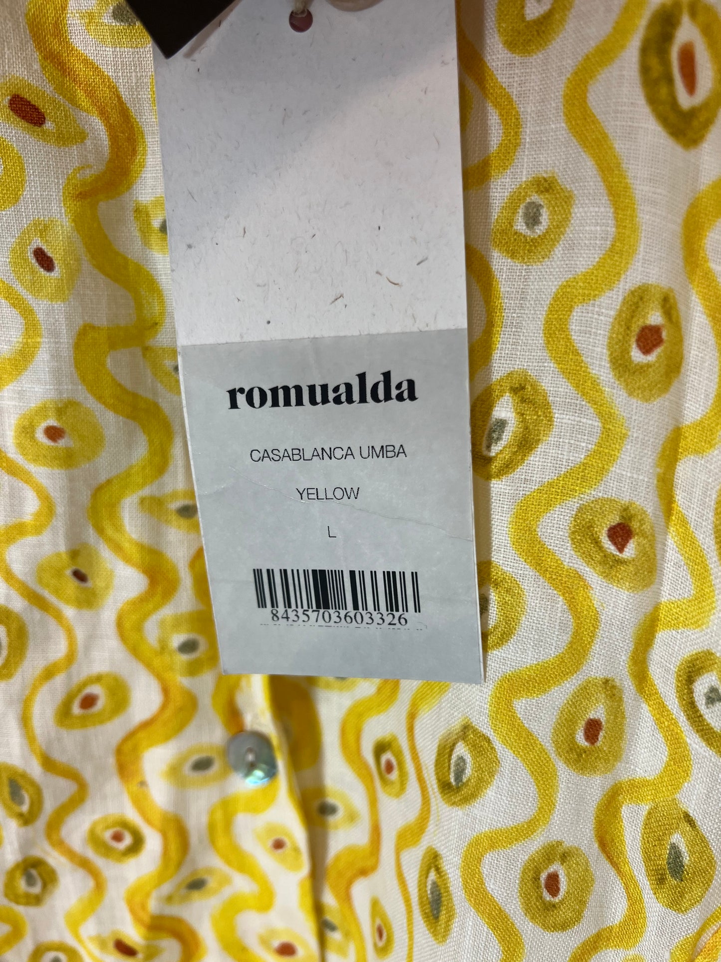 ROMUALDA. vestido estampado lino T.l