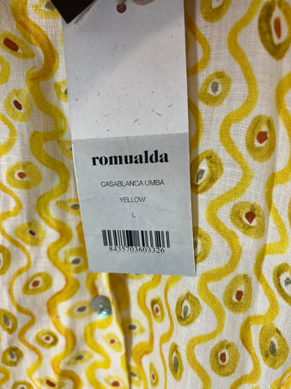 ROMUALDA. vestido estampado lino T.l