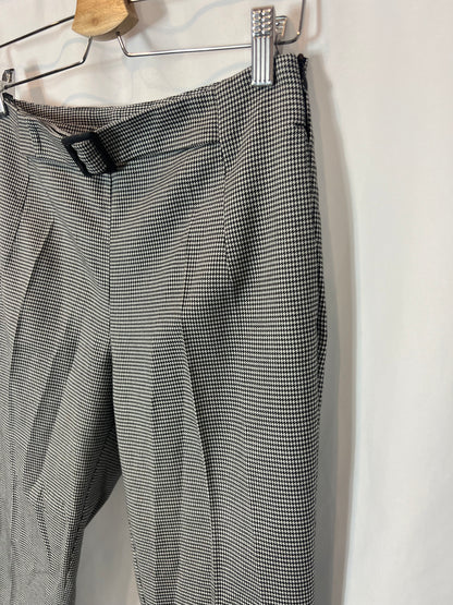 COMPTOIR DES COTONNIERS. Pantalón pinzas pata de gallo. T S