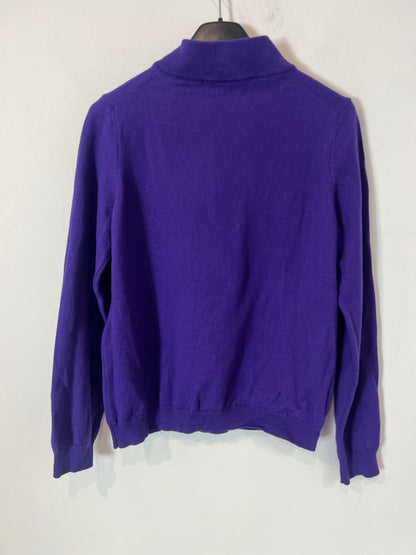 SEZANE. jersey polero morado T.m