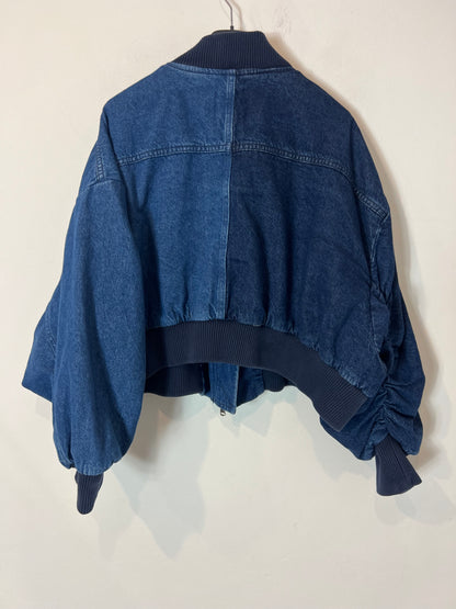 ZARA. Cazadora denim detalle manga. T M