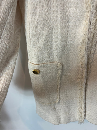 ZARA. Chaqueta beige tweed T.s