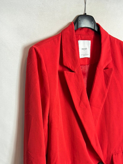 MANGO. Blazer roja fluida T.xs