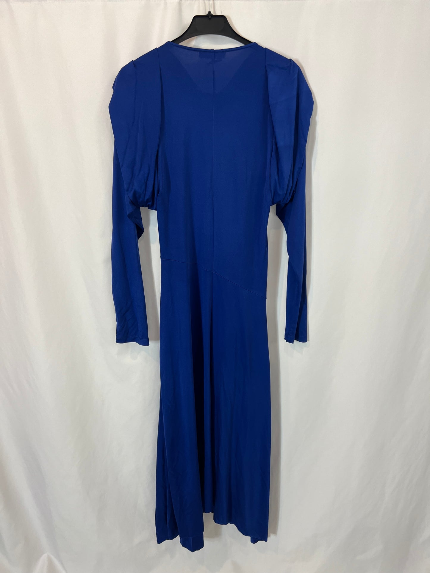 ISABEL MARANT. Vestido fluido azul klein detalle hombros. T 36