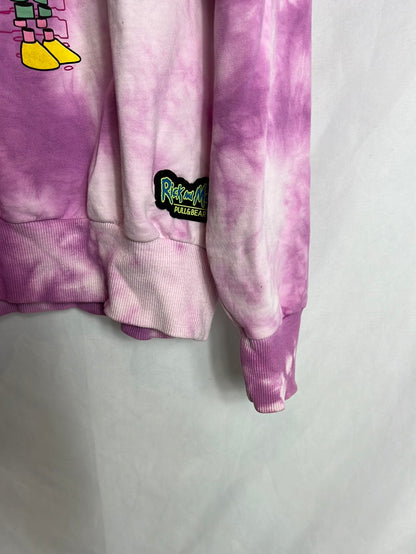 PULL&BEAR . Sudadera tie  dye dibujo. T L