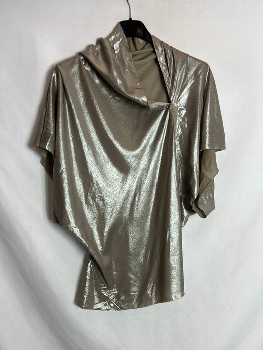 RICK OWENS. Top textura dorado. T S