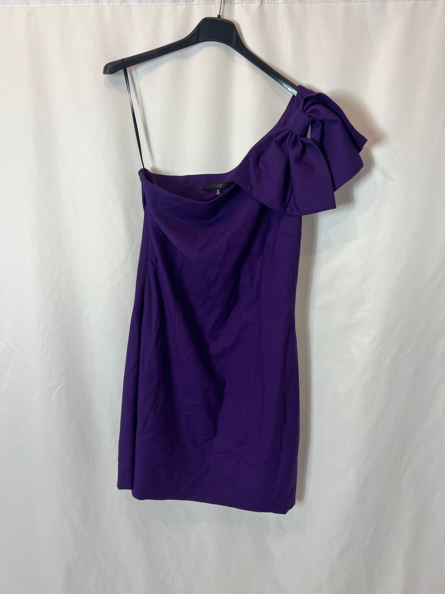 ETXART&PANNO. Vestido morado asimétrico T.38