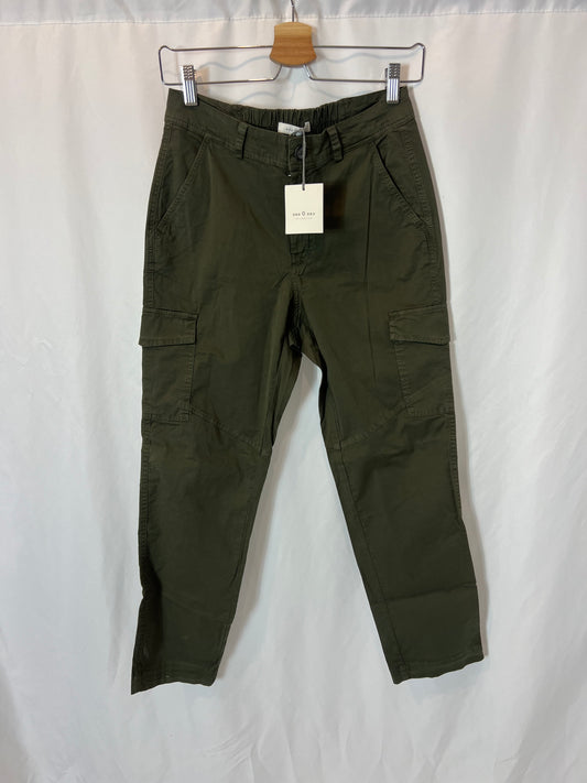 ESE O ESE. Pantalón cargo verde T.34 (36)