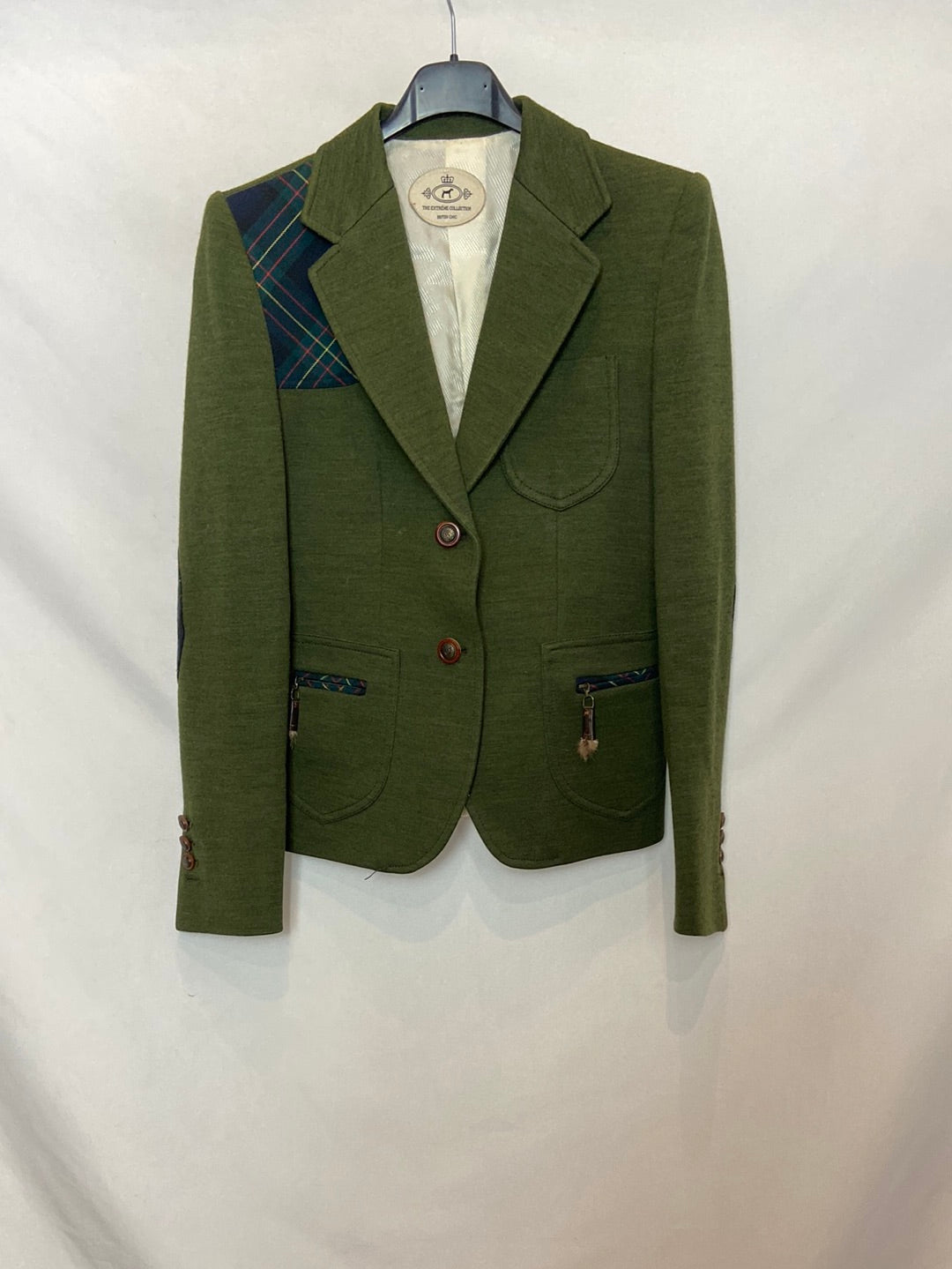 THE EXTREME COLLECTION. Blazer verde british chic TU (XS)