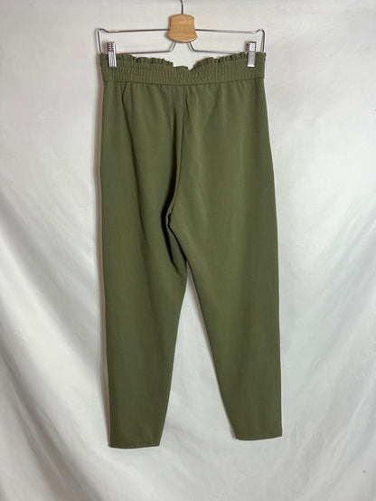 JDY. Pantalón verde fluido . T S